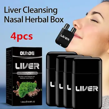 4pcs Vegánska Pečene Čistenie Nosovej Bylinné Box Zlepšenie Dýchania Liečba Nádchy Pľúc Čistý Inhalátor