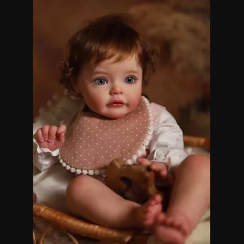 60 CM, 3D Farby Pokožky S Žily Silikónové Reborn Baby Doll Hračky Darček Ručne Princezná Batoľa Dievča Bebe Umelec Zber