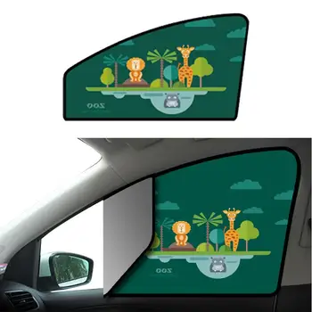 Auto Bočné Okno Tieni Auto Okná Odtieň Pre Dieťa Univerzálny Cartoon Bočné Okná A Zadné Sklo Blok UV Lúčom A Osvetlenie