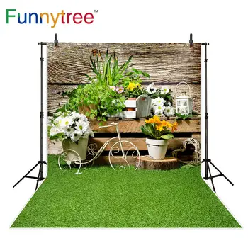 Funnytree pozadí pre foto kvet jari záhrada dreva, trávy prírody pozadie photozone photophone snímania foto prop