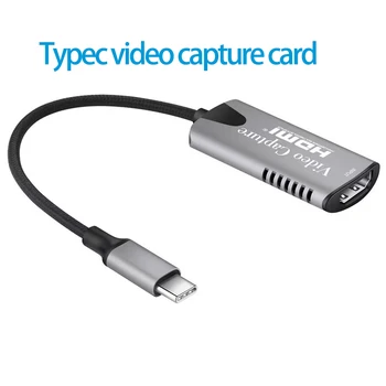 HDMI USB-C Video Capture Card High-definition Hra Live Streaming Kolektora Typ c Notebooku, Mobilného Telefónu Android