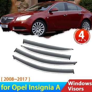 Lamely pre Vauxhall Holden Opel Insignia A MK I 2008~2017 G09 Príslušenstvo Vietor Štít Auto Windowa Clonu Dažďa Obočie Stráže