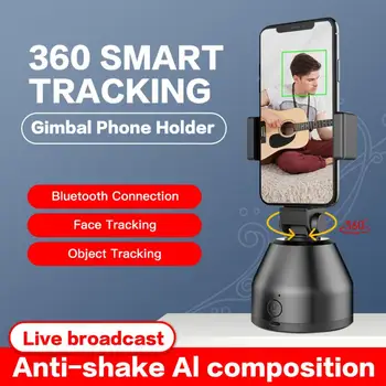 Nové Inteligentné AI Gimbal Auto Streľbu Selfie Stick 360° Objekt Sledovania Držiteľ All-in-one Otáčania funkciou Sledovania Tváre Držiaka Telefónu