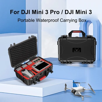 Pre DJI Mini 3 Pro/Mini3 Prenosné, Nepremokavé Kufor Prípade Pevného nevýbušnom Účtovná Box Pre DJI Mini 3 RC /RC-N1 Diaľkové Co