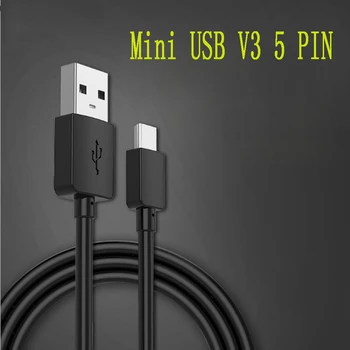 USB 2.0 muž na Mini USB V3 5 PIN 5P Synchronizovať údaje nabíjanie nabíjačky, káble Pre MP3, MP4, Digitálne Fotoaparáty
