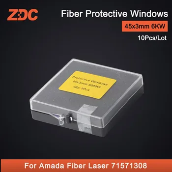 ZDC 10pcs/množstvo Vysoko Kvalitnej Vlákniny Laser Ochranné Windows Pokrytie Listov 45*3 mm 71571308 Pre Amada Fiber Laser Rezanie 0-6000W