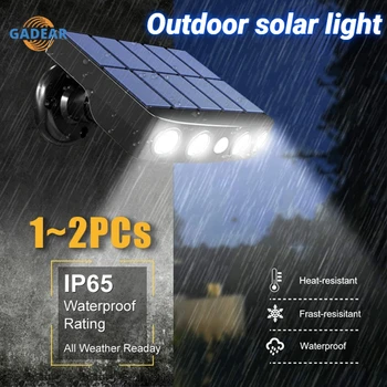 1/2KS LED Vodeodolné IP65 Stenu Slnečné Svetlo Vonkajší Snímač Pohybu Osvetlenie pre Záhradné Cesta Dvore Pouličné Lampy Solárne