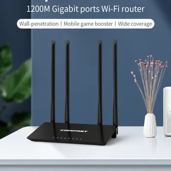 1200Mbps Wifi Router AC11 Dual Band 2,4 GHz, 5.8 GHz Bezdrôtového Smerovača vysokorýchlostné Gigabitové 4*Externé Antény Wi fi Pre Domáce