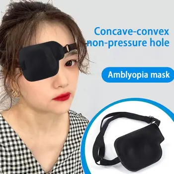 1PCS Black 3D Pena Groove Monokulárne Očná Maska Pre Dieťa Amblyopia Očné Škvrny Occlusion Lekárske Lenivé Oko Patch