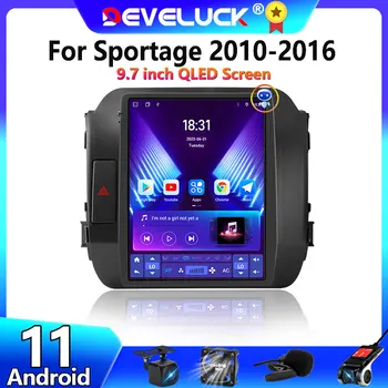 2 Din Android 11 autorádia Pre KIA Sportage 3 2010-2016 Multimediálne Video Prehrávač, GPS Navigatore Carplay QLED Vertikálne displej DSP