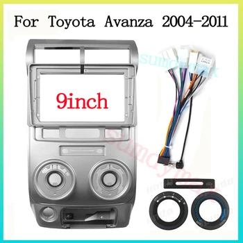 2 Din Autorádia Fascia Panel Rám Pre Toyota Avanza 2004-2011 Stereo Montáž Dash Inštalácia Rámu Orezania Auta