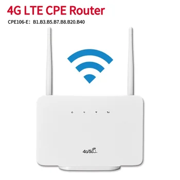 4G Bezdrôtový Smerovač 300Mbps 4G Router, Bezdrôtový Modem Vonkajšej Antény so Sim Kartu EU/US Konektor pre Domáce Cestovné Práce