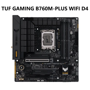 ASUS TUF HERNÉ B760M-PLUS WIFI D4 Intel 13. 12. Gen LGA 1700 mATX Dosku s PCIe 5.0, 2xPCIe 4.0 M. 2 Sloty Na 2,5 Gb LAN