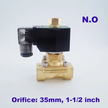 GOGO 2 spôsob mosadz Normálne otvoriť magnetické ventily na vodu cena lacné 12 volt 1 1/2 palca Ústie 35mm nulový tlak štart