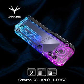 Granzon GC-LAN-O11-D360Lian Li O11D Displate plátová Zbroj Verzia Vodnej Rada GFM Čerpadla Voliteľné Defletor 5V ARGB