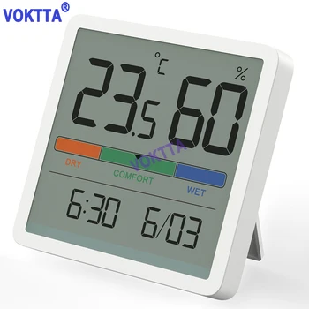 LCD Digitálny Hygrothermograph Vnútorný Teplomer Vlhkomer Domov Spálňa, Detská Izba Prostredie Monitor Teplota Vlhkosť Meter