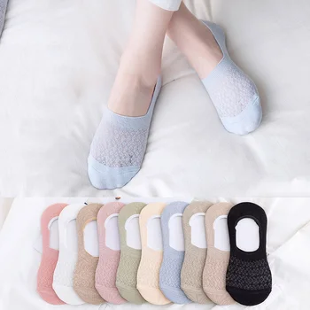 Neviditeľné Ponožky Pre Ženy Členok Krátke Oka Ponožky dámske Tenká Bavlna Priedušné Ponožky Loď Ponožky 2021 Letné Módne Členkové Ponožky