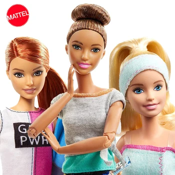 Originál Mattel Barbie Bábika Multi Kĺbov Presuňte Oblečenie Príslušenstvo Vzdelávacie Rekvizity Hračky pre Dievčatá Kolekcia Deti Darček k Narodeninám
