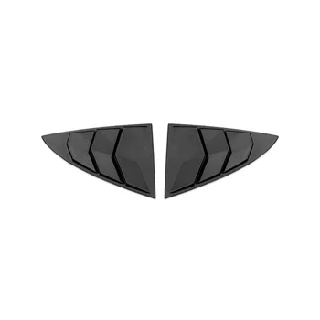 Pre Model 3 Y Louvre Zadný Trojuholník Flitrami Vonkajšie Úpravy Diely, Svetlá Čierna, D