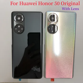 Pôvodný Pre Huawei Honor 50 Skla Bývanie Kryt Späť Zadné Dvierka Batérie Prípade Na Počesť 50 Prípade Kryt Batérie s Objektív