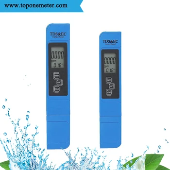 TDS ES Merač Digitálny Tester Kvality Vody Multifunkčné Vody Čistota Teplota meradla, TEMP PPM Tester