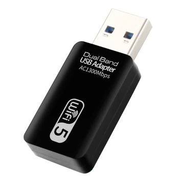 USB Wifi Adaptér 5 ghz Wifi USB Adaptér Ac1300mbps Adaptéra Wifi Dual Band USB 3.0 Ethernet 2.4 G 5G Wifi Anténu