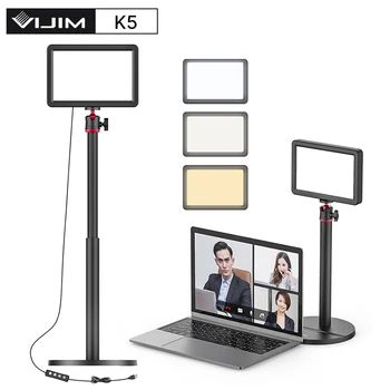 VIJIM K5 Ploche Live Stream Svetlo LED Video Svetlo Panel S Ľahké Stojan 3200k-6500k Fotografie Studio Svetlo Lampy Vyplniť Svetla