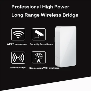 Vonkajšie Wifi Most Router 1KM 300Mbps Wireless Router Mimo&Indoor CPE Router Súpravu Wireless Bridge Wifi Opakovač