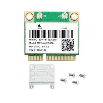 Wifi 6E MPE-AXE3000H Mini PCI-E Karty Wifi, Bluetooth 5.2 AX210 Sieťová Karta 802.11 AX/AC Adaptér Bezdrôtovej siete